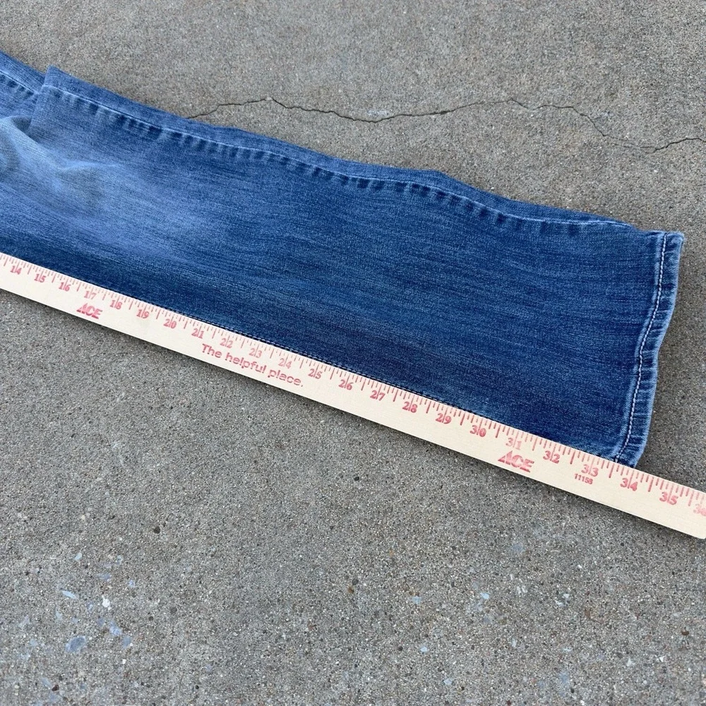 Rock & Roll Pistol Straight Regular Jeans Men's 30x34 Thick Stitch Cowboy Denim